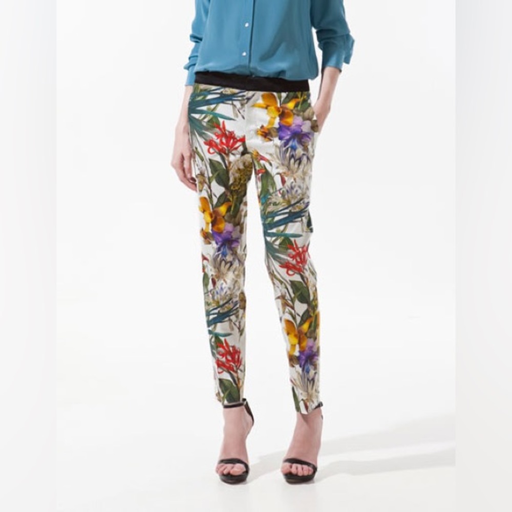 ISO Tropical Floral Print Pants